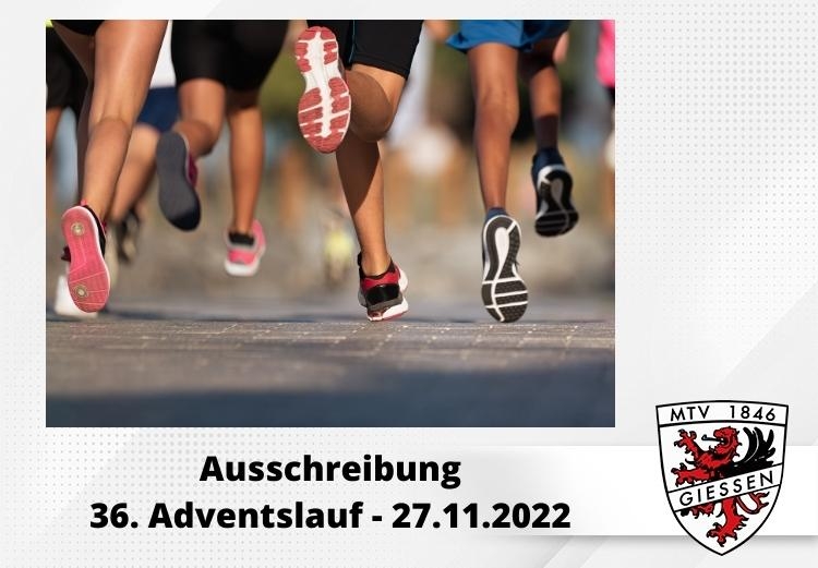 Ausschreibung 36. Adventslauf - 27.11.2022